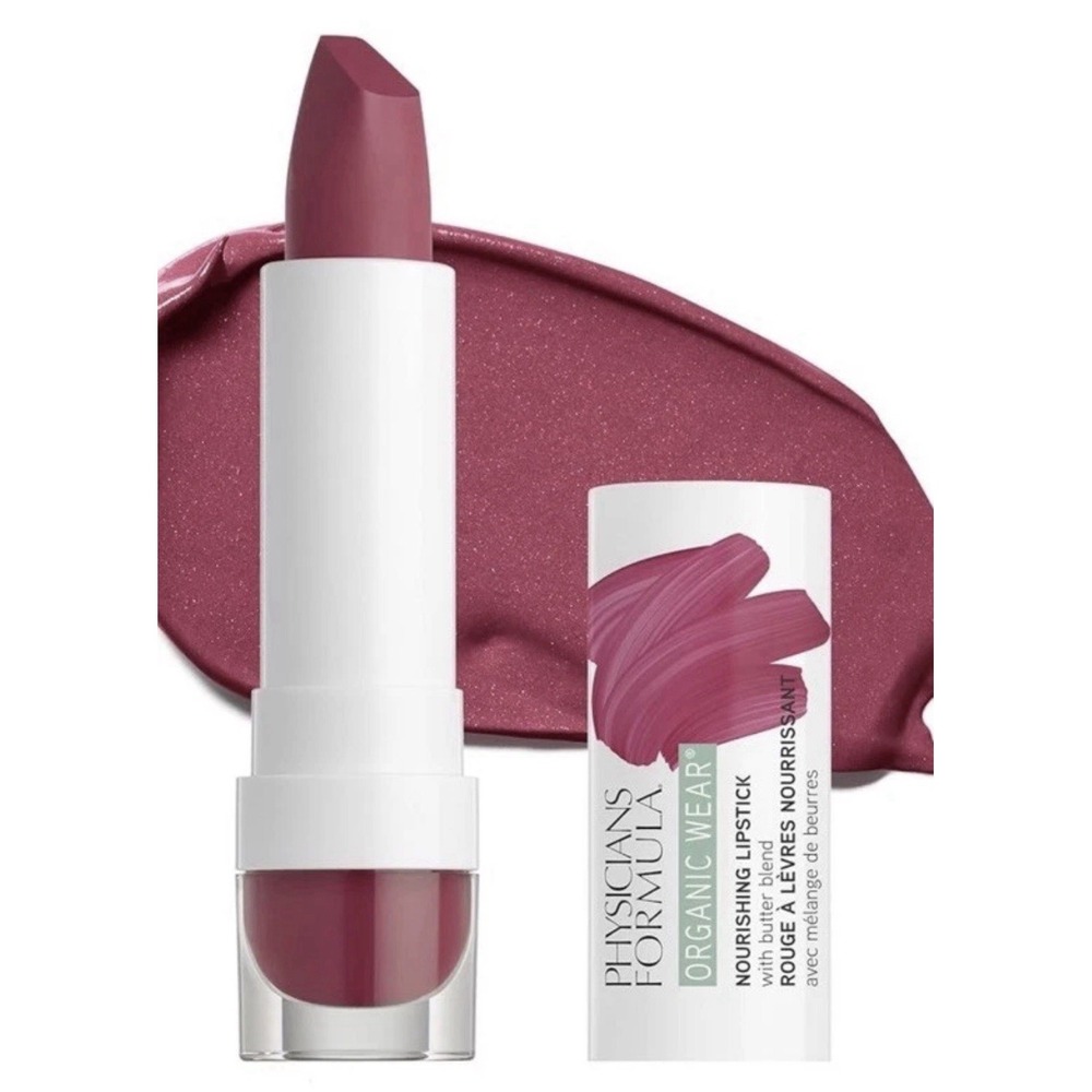 Physicians Formula Organic Wear All Natural Lipstick, Raspberry Crush,